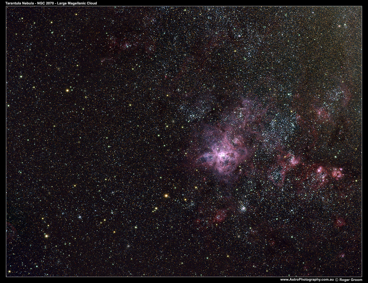 NGC 2070 Tarantula Nebula in the Large Magellanic Cloud